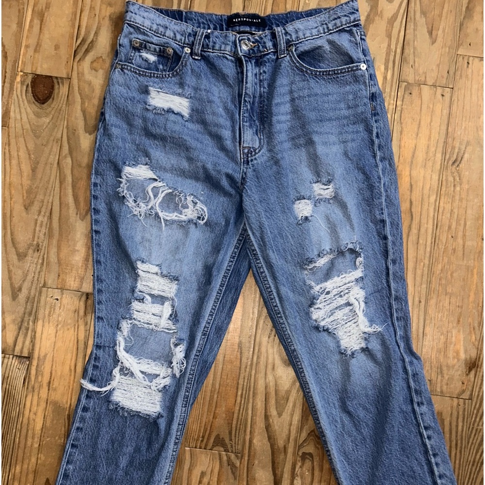 Size 10 AeroPostale Mom jeans with rips